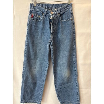 L.E.I. Womens Denim Button-Fly Jeans Size 5 Blue