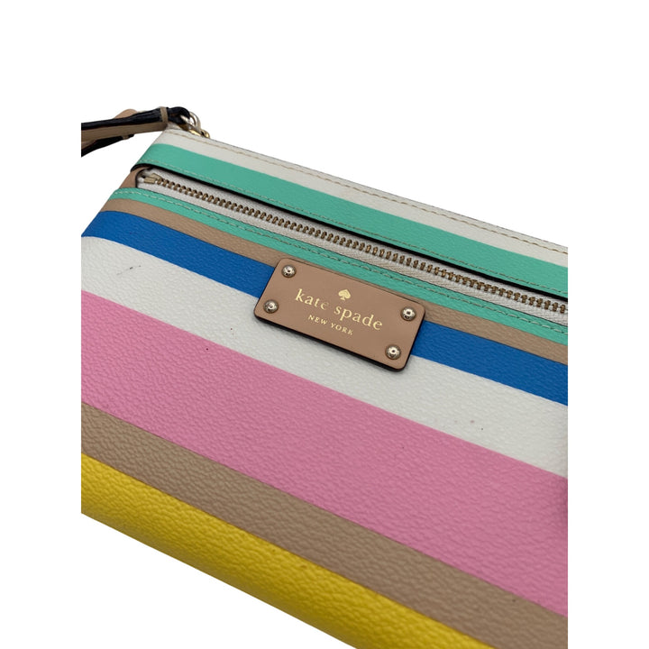 Women’s Kate Spade Mini Hand Wallet with color stripes