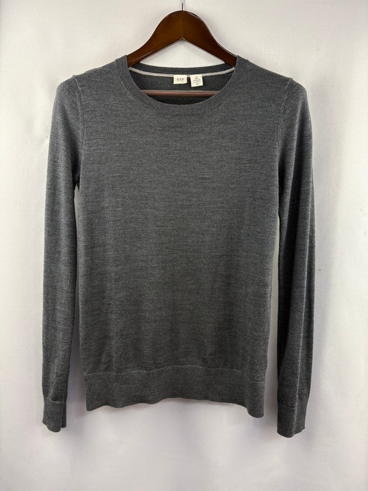 Women’s GAP Tall Small Dark Gray Crewneck Sweater
