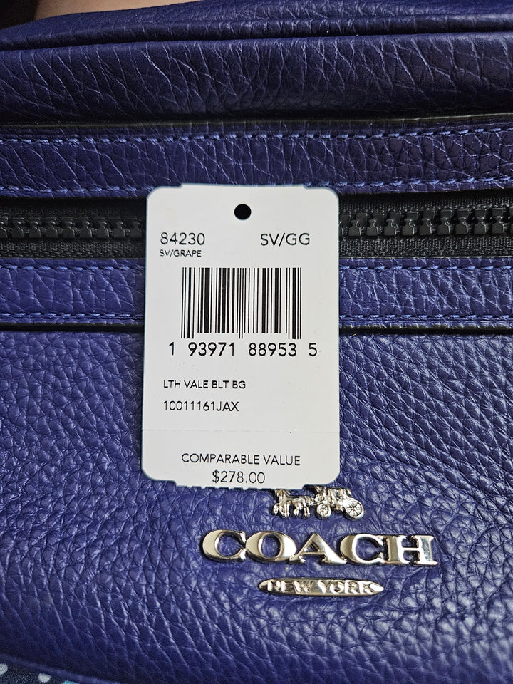 Coach Vale Belt Bag in Grape