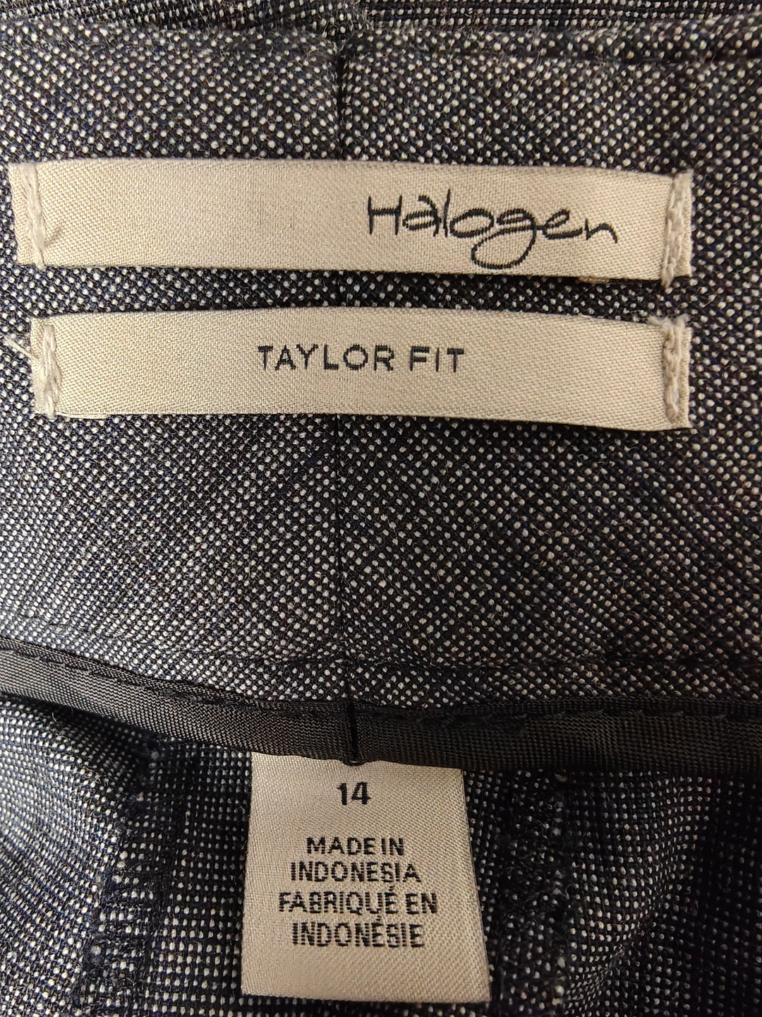 Womens Halogen Taylor Fit Dress Pants Gray Size 14