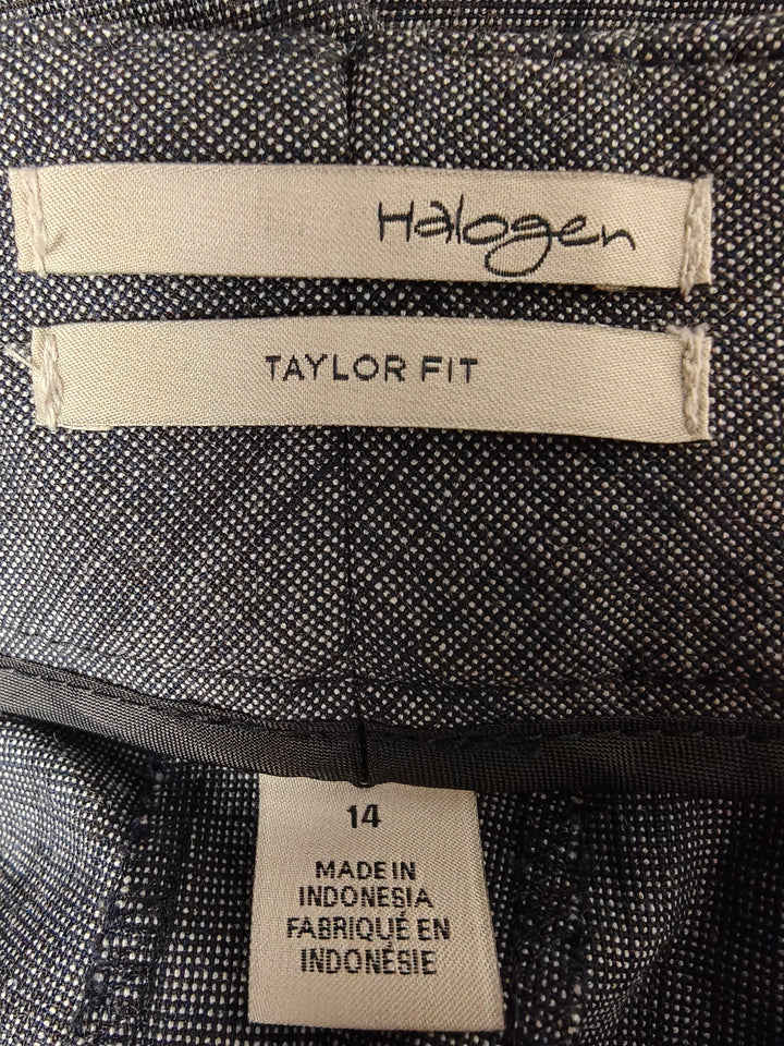 Womens Halogen Taylor Fit Dress Pants Gray Size 14