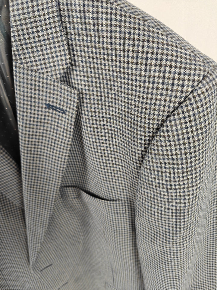 Men’s Tommy Hilfiger Blazer Gray Check Size 46 Large