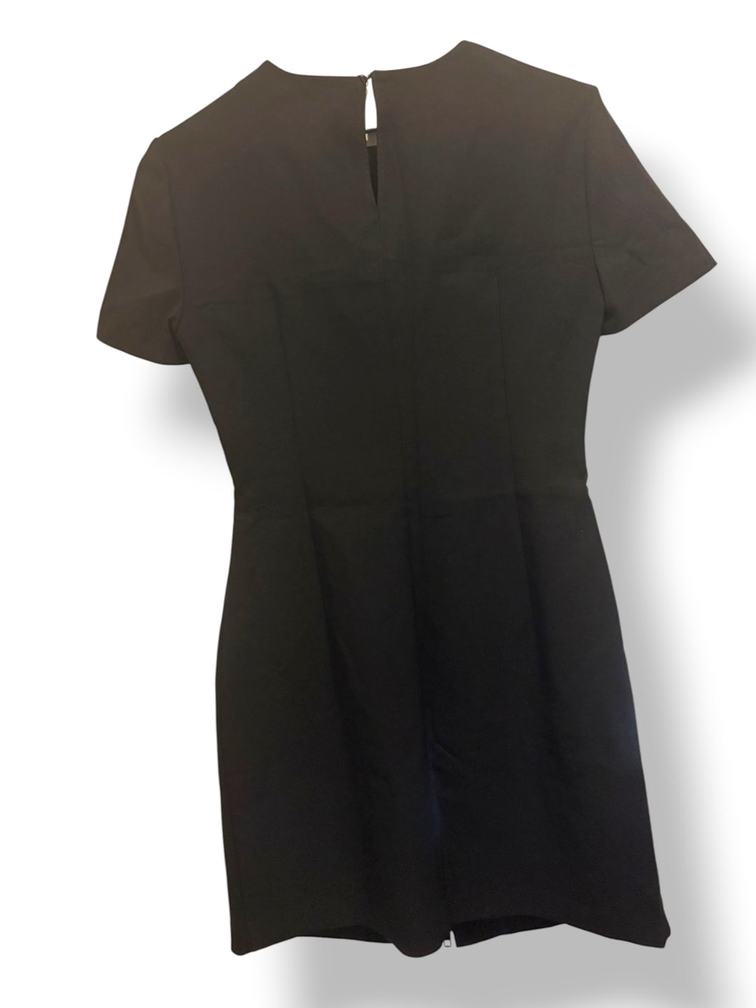 Zara Black Cutout Bodycon Mini Dress Size M NWT Front Zip Cocktail Party Going Out