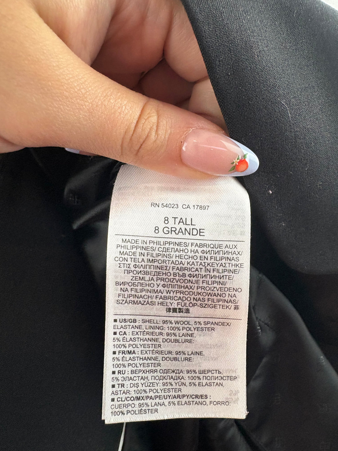 Women’s Banana Republic Size Tall 8 Black Blazer