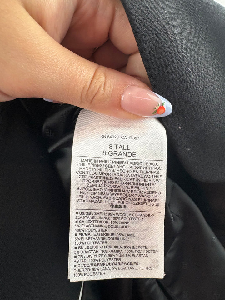 Women’s Banana Republic Size Tall 8 Black Blazer