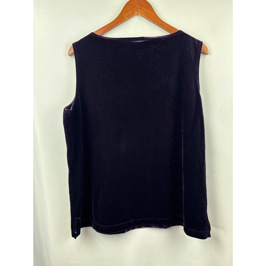 Women’s Chico’s Size 2XL Dark Plum Sleeveless Top