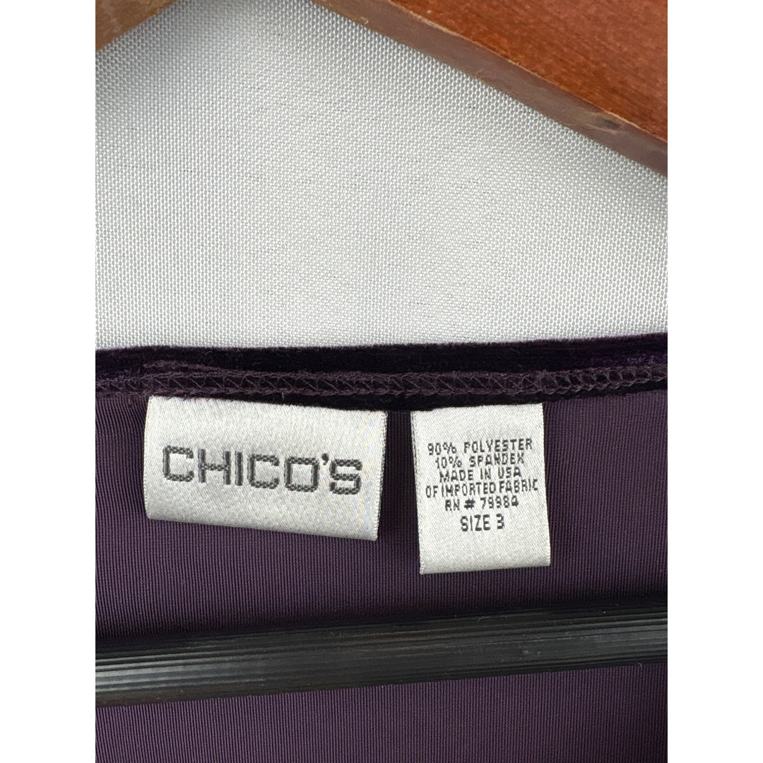 Women’s Chico’s Size 2XL Dark Plum Sleeveless Top
