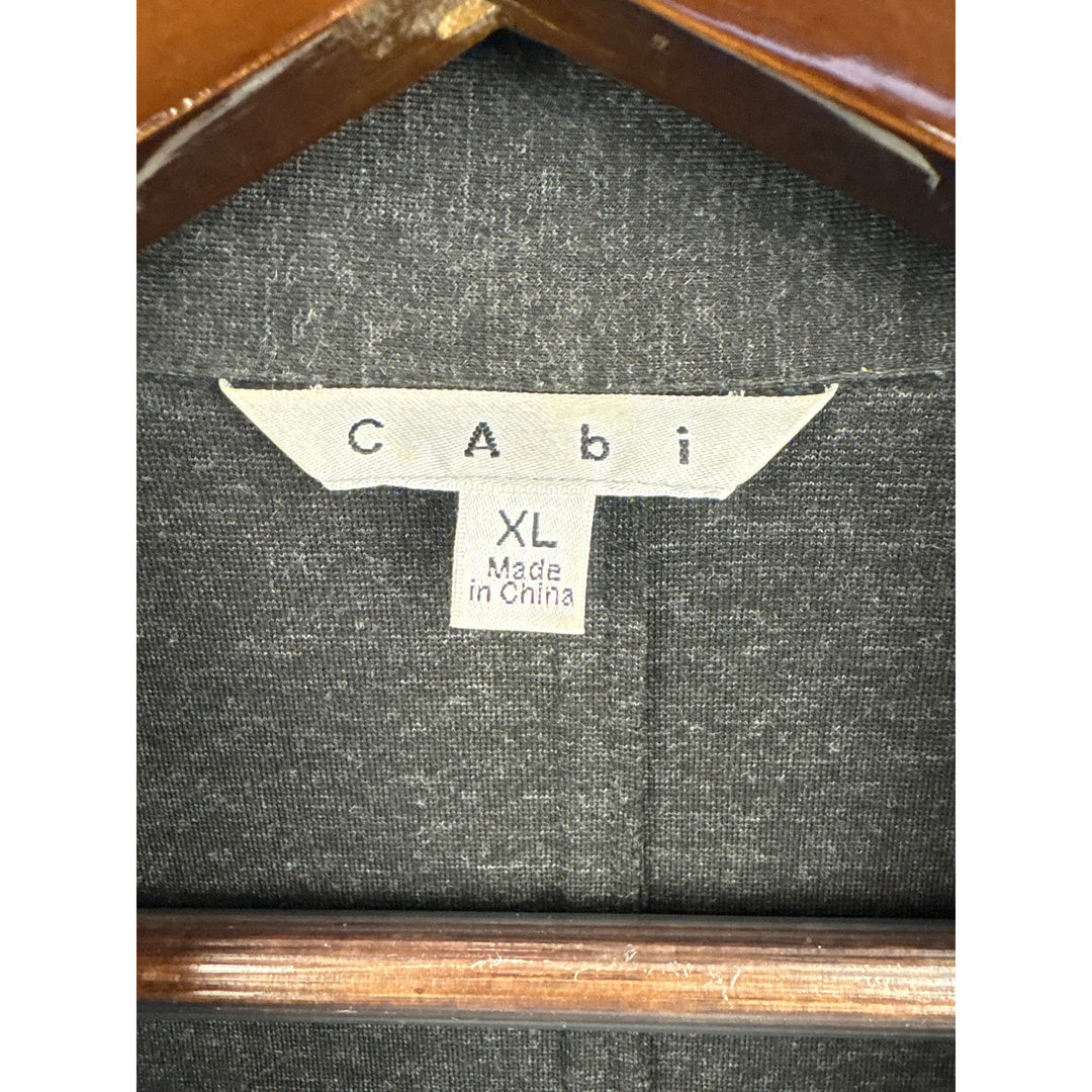 Women’s Cabi XL Black Trench Coat with Pockets