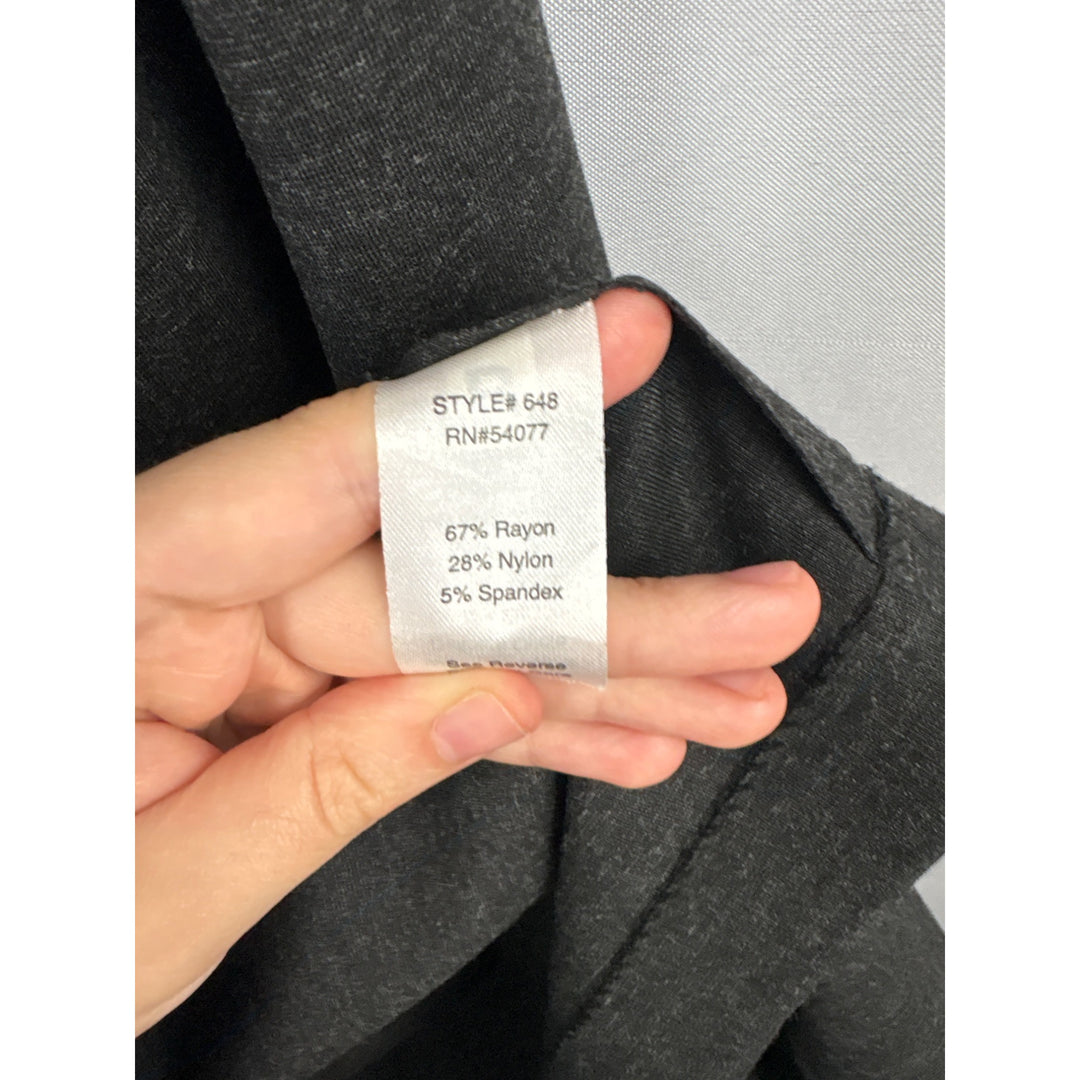 Women’s Cabi XL Black Trench Coat with Pockets