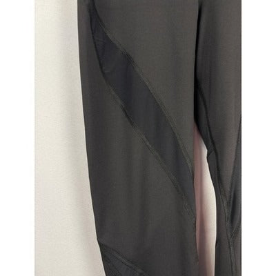 Michi Womens Black Leggings S/P High-Waist Nylon/Spandex Yoga Fitness Pants