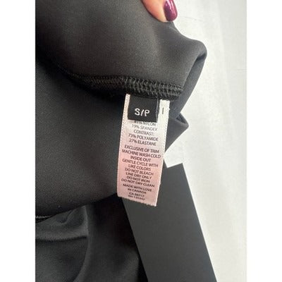 Michi Womens Black Leggings S/P High-Waist Nylon/Spandex Yoga Fitness Pants