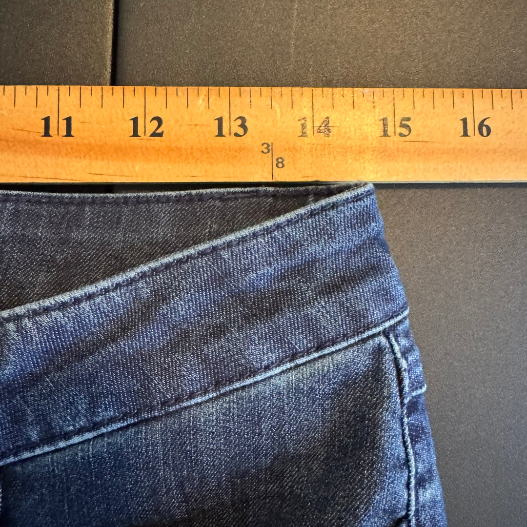 Prana Women's Dark Wash Mid-Rise Slim Straight Leg Jeans, Size 4S