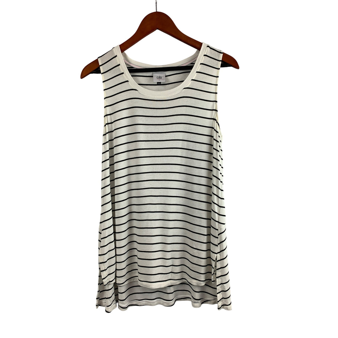 Cabi Striped Sleeveless Top S
