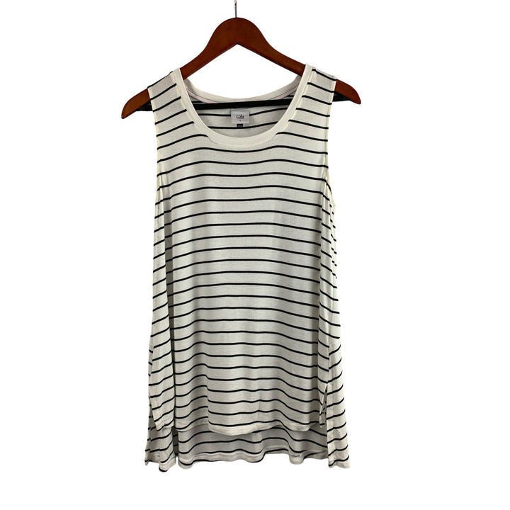 Cabi Striped Sleeveless Top S