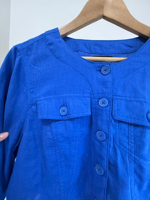 Torrid Cobalt Blue Bolero Style Jacket Sz1X(14-16)