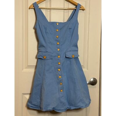 Color Me Courtney Blue  Minidress with pockets Size SM
