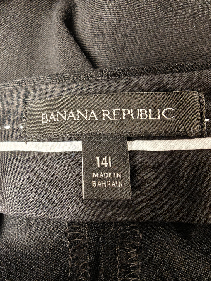 Womens Banana Republic Sloan Dress Pants Black Size 14L