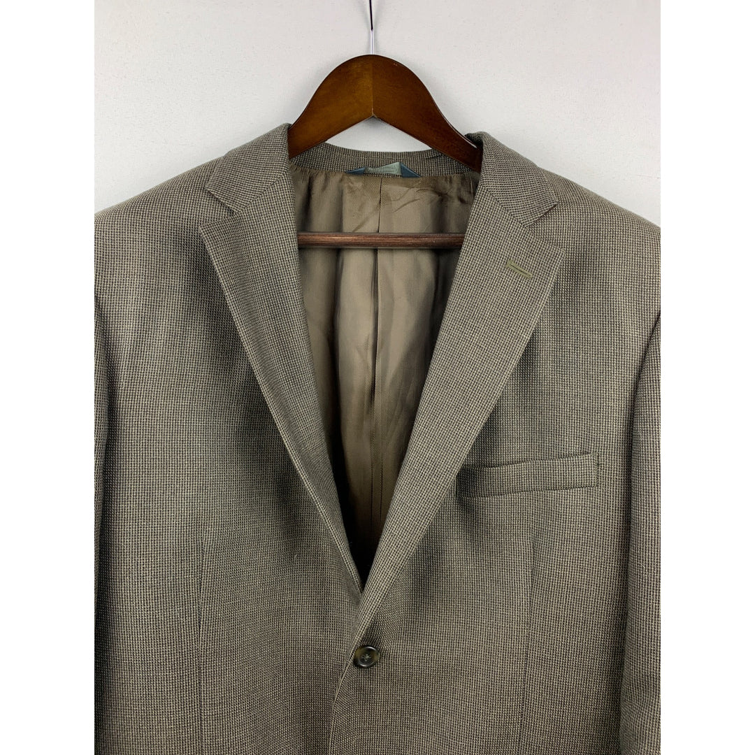Men’s Pronto Uono Brown Pattern Coat Modern Blazer Size L
