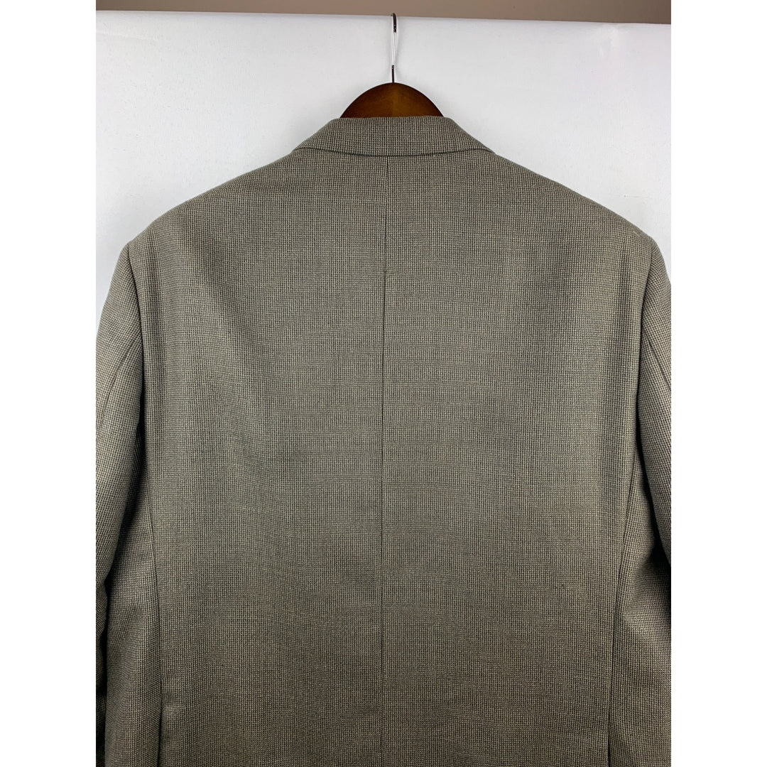 Men’s Pronto Uono Brown Pattern Coat Modern Blazer Size L