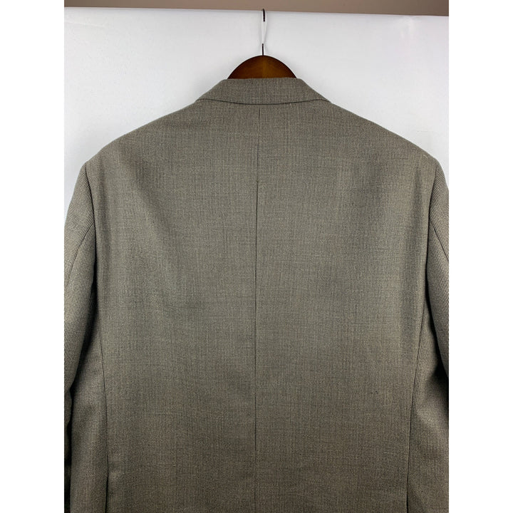 Men’s Pronto Uono Brown Pattern Coat Modern Blazer Size L