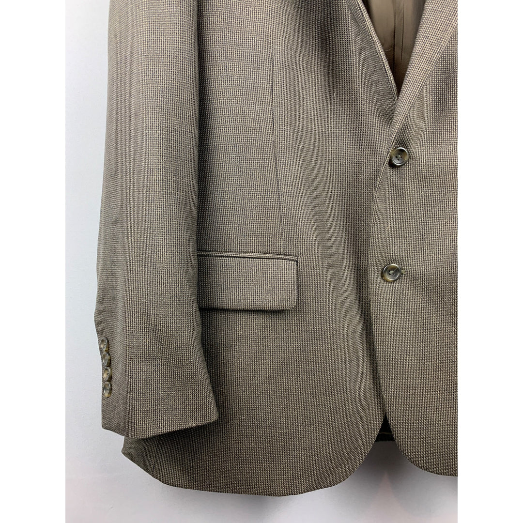 Men’s Pronto Uono Brown Pattern Coat Modern Blazer Size L