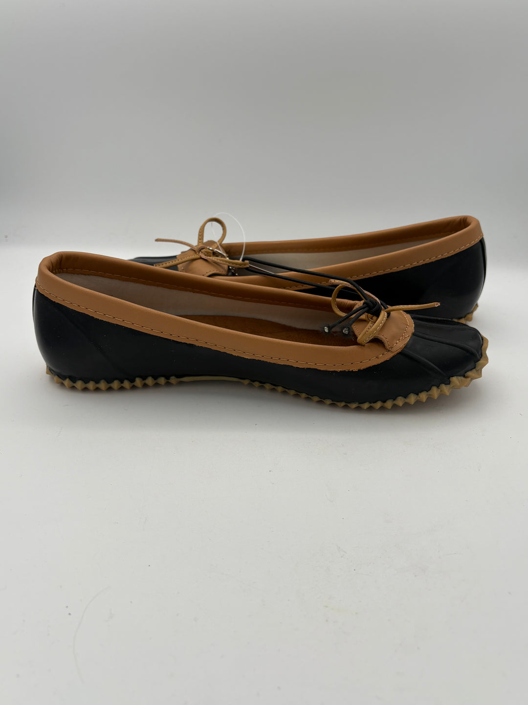 Women’s Chooka Size 8 Black & Brown Bow Ballet Flats