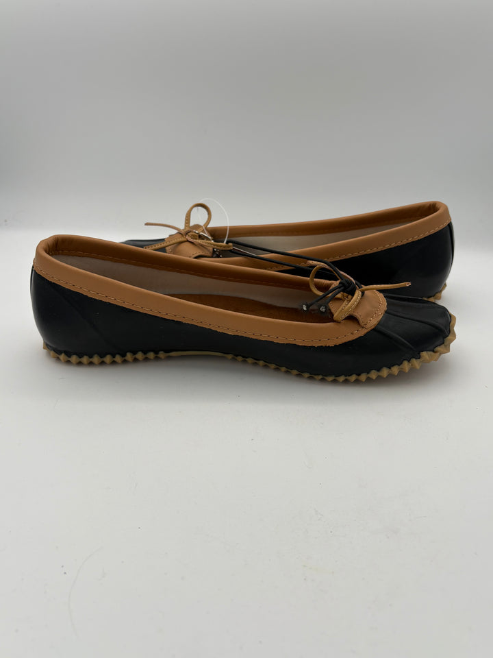 Women’s Chooka Size 8 Black & Brown Bow Ballet Flats