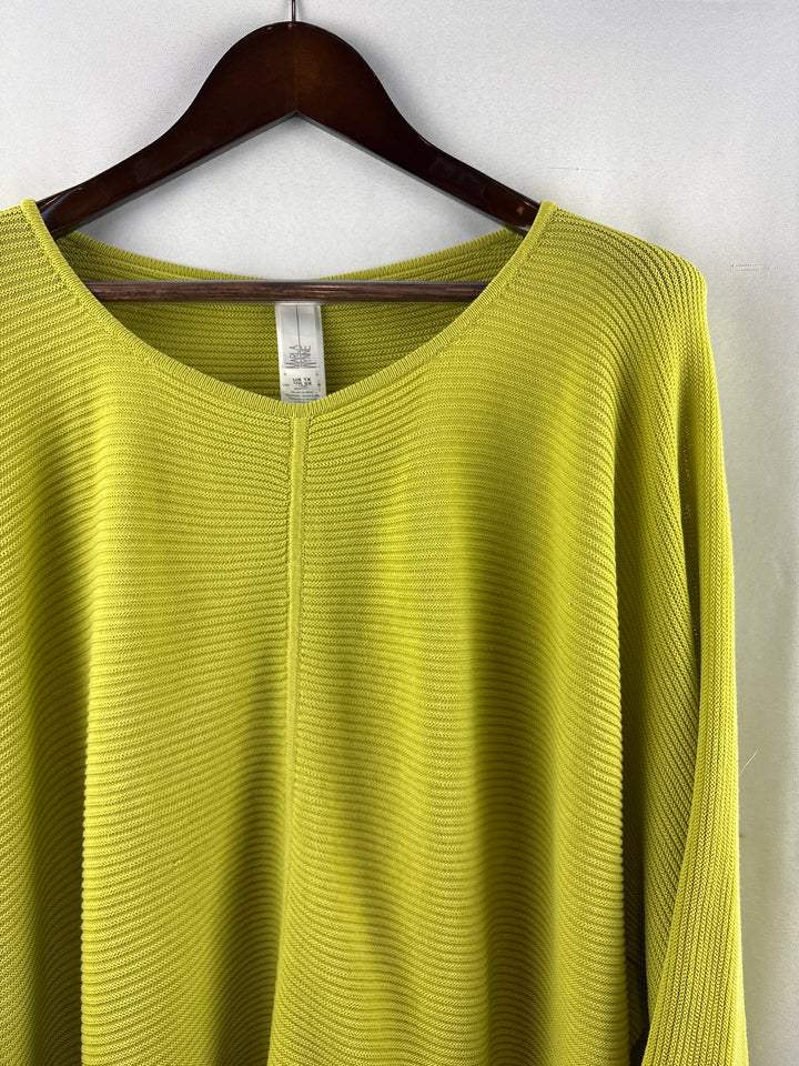 Women’s Marla Wynne Size 1X Avocado Green Sweater