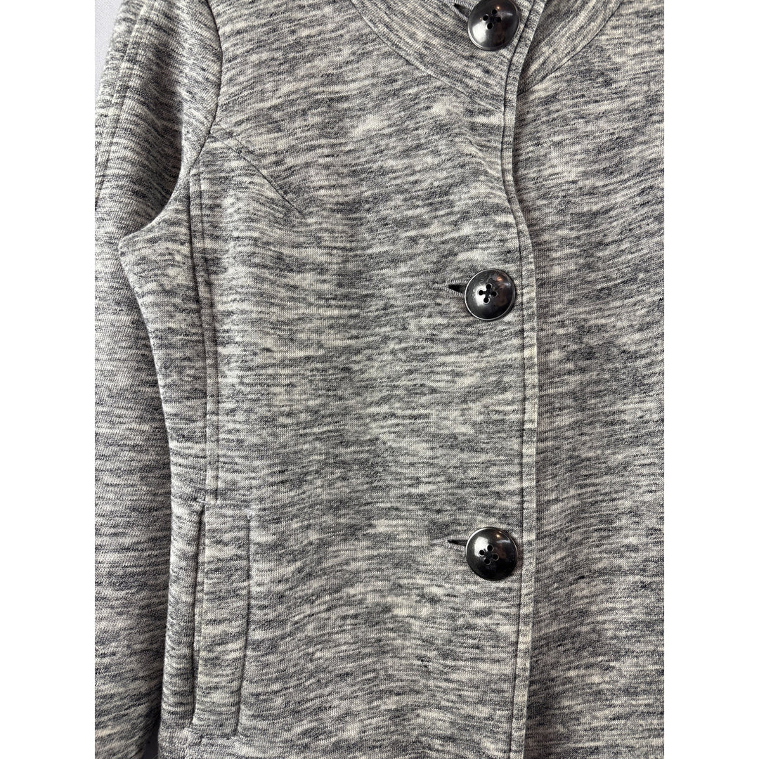 Cabi Womens Gray Button-Front Jacket Size S