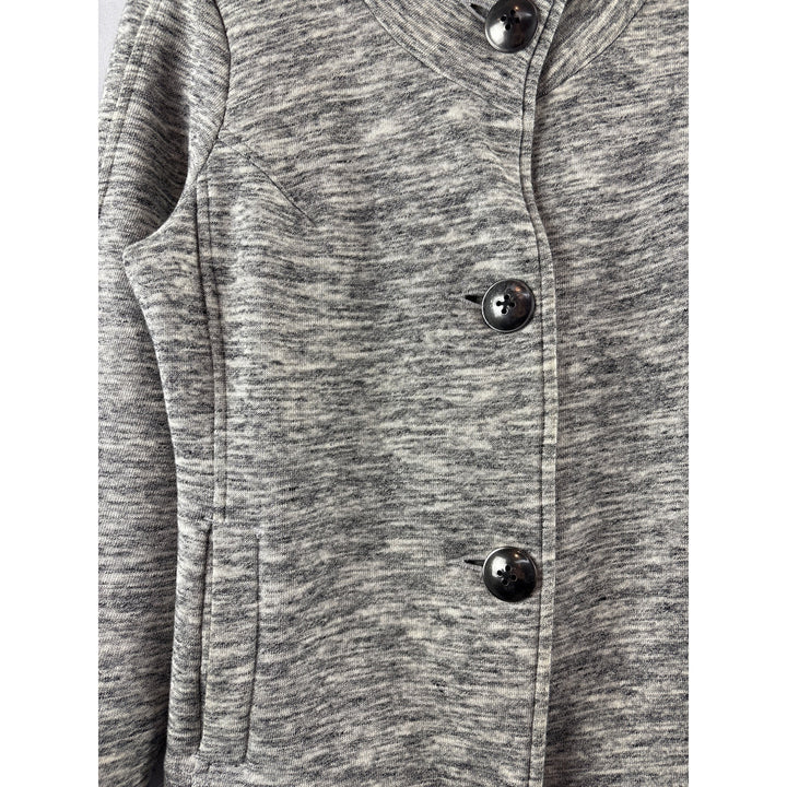 Cabi Womens Gray Button-Front Jacket Size S