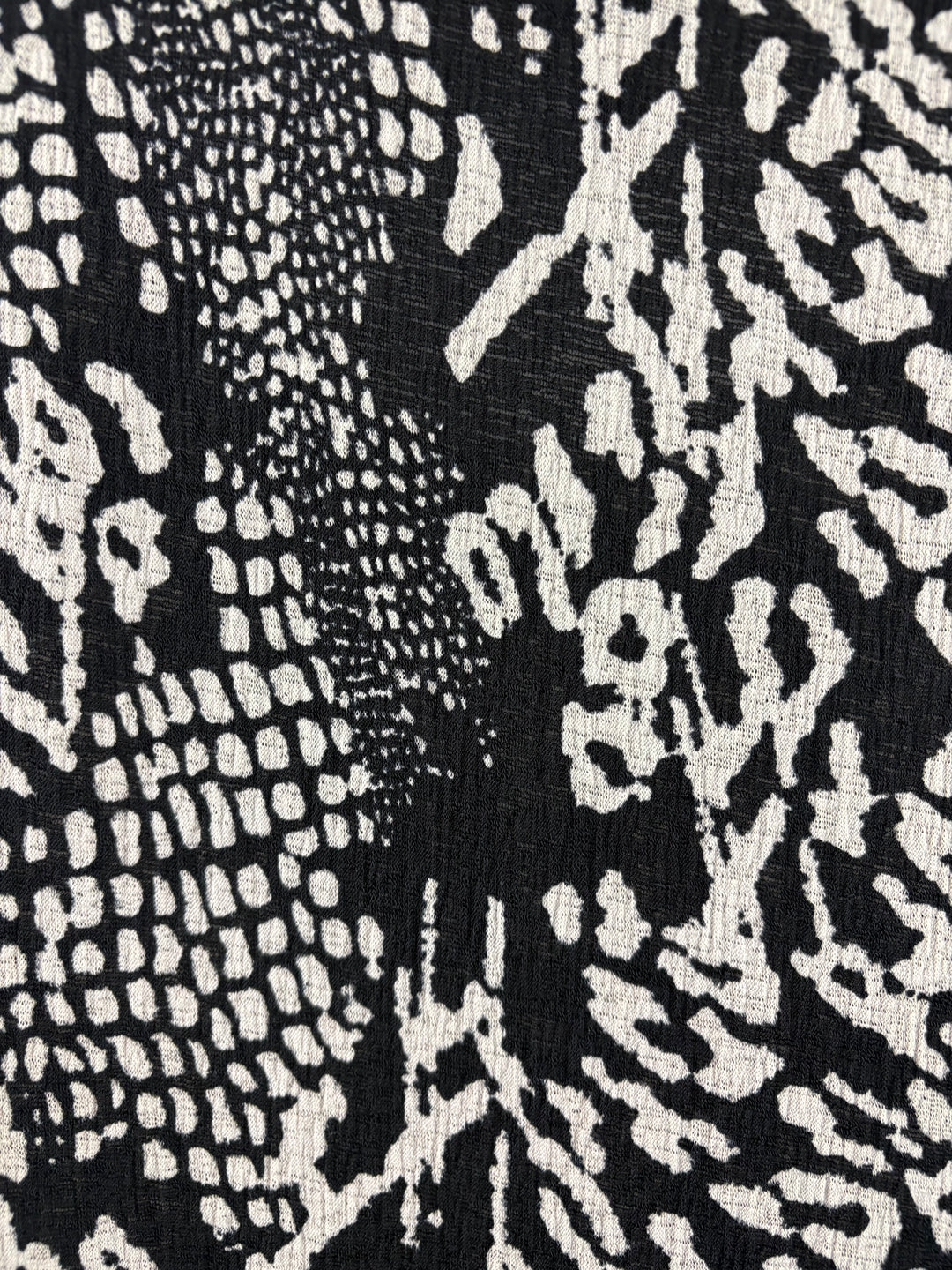 Women’s Rafaella Small Black & White Animal Print Blouse