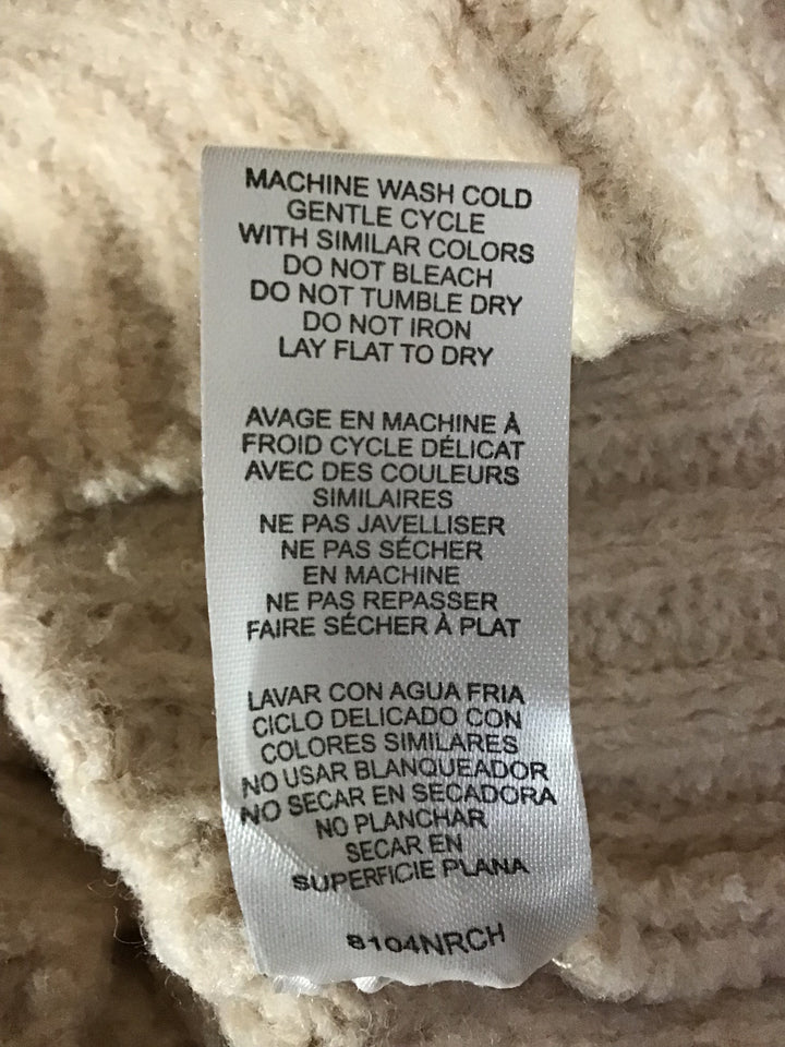 Women’s WAYF Sleeveless Cowl Neck Ribbed Sweater in Oatmeal Size S