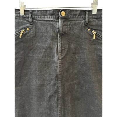 Women’s Lauren Jeans Co. Black Jean Skirt Sz 16