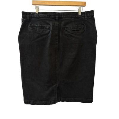 Women’s Lauren Jeans Co. Black Jean Skirt Sz 16