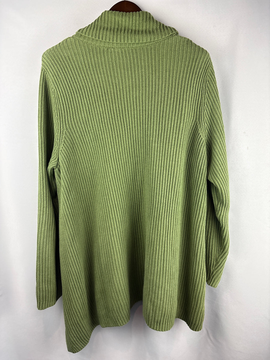 Women’s Pure Ulla Popken Size 16/18 Green Turtleneck Sweater