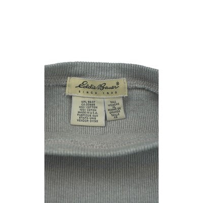 Women's Eddie Bauer Gray Cotton Comfy Sweater - Size XL