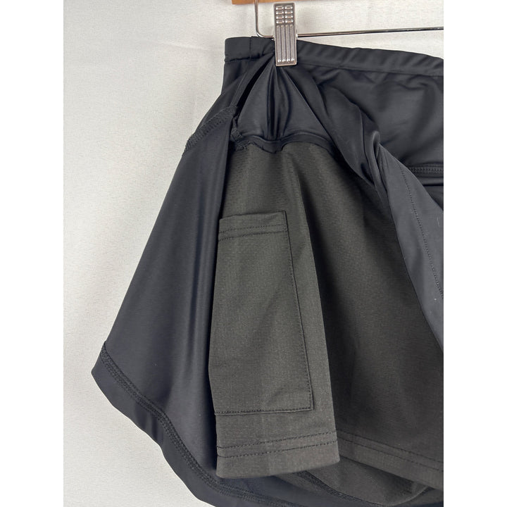 BlevonH Womens Black Athletic Skort L