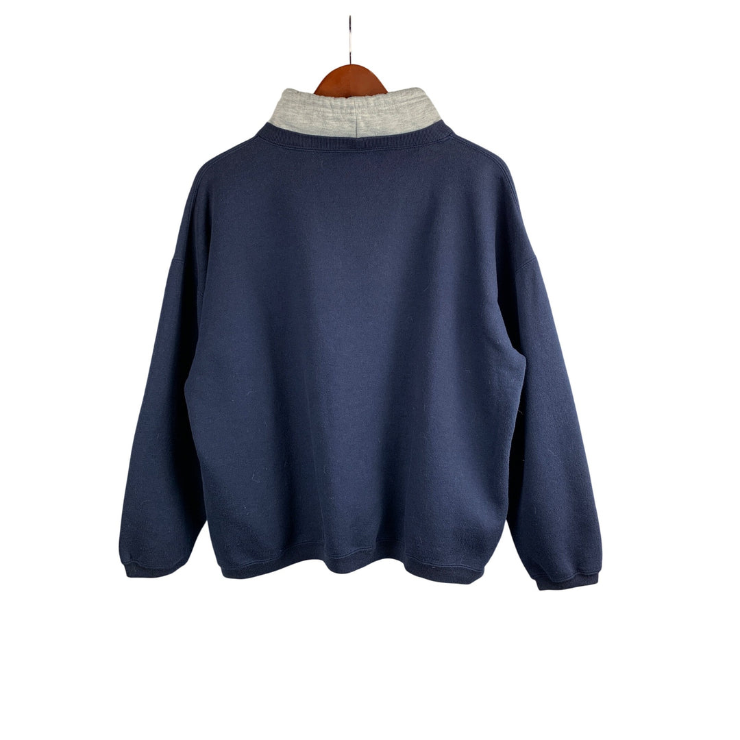 Pro Spirit Navy Blue & Gray Hooded Sweatshirt L