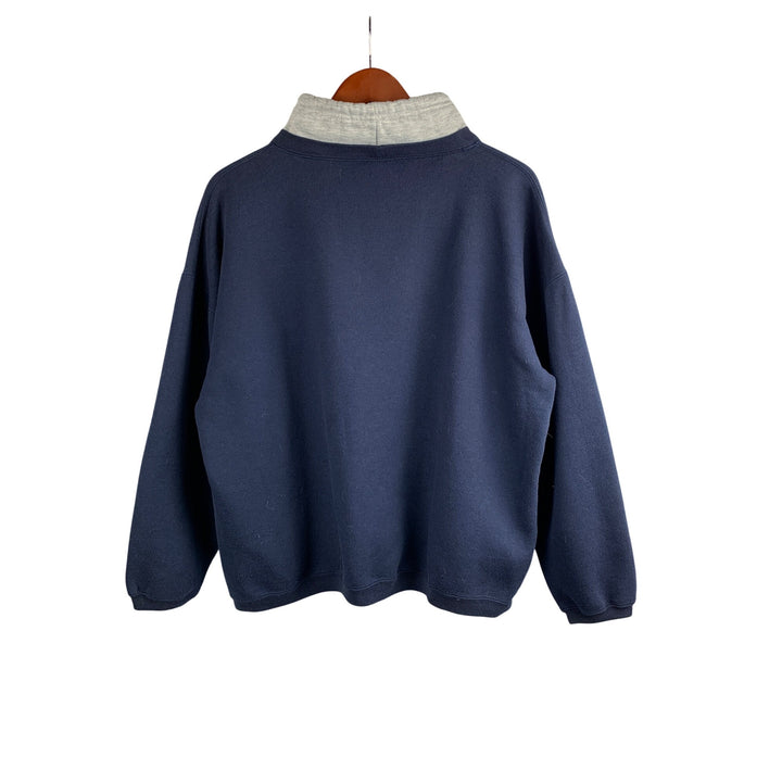 Pro Spirit Navy Blue & Gray Hooded Sweatshirt L