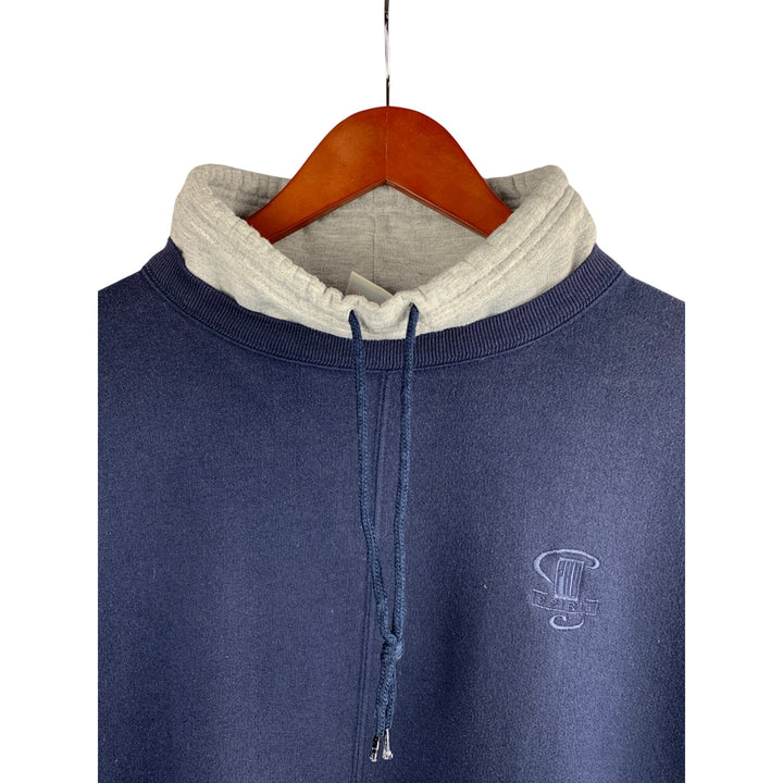Pro Spirit Navy Blue & Gray Hooded Sweatshirt L