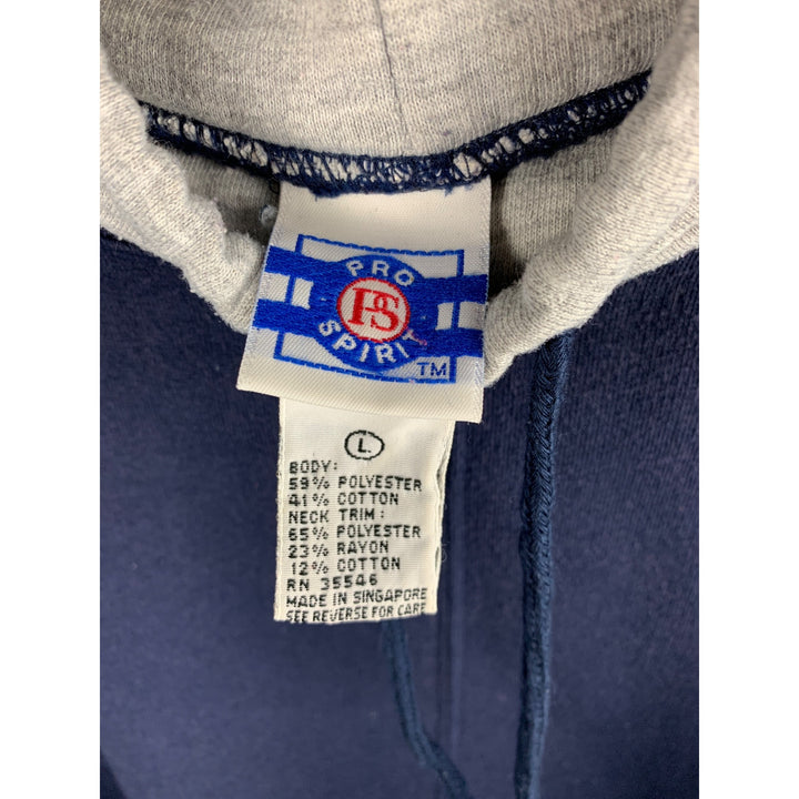 Pro Spirit Navy Blue & Gray Hooded Sweatshirt L