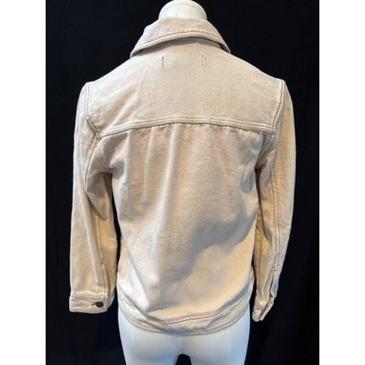 Women’s Treasure & Bond Beige 100% Cotton Jean Jacket Sz S