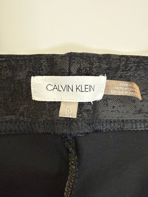 Calvin Klein Pull On Slim Straight Pants Stretch Career Size XL