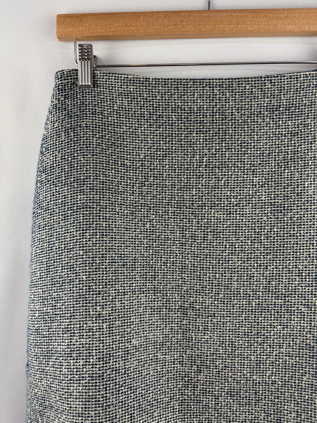 Women’s Banana Republic Size 4 Cream & Blue Pencil Skirt