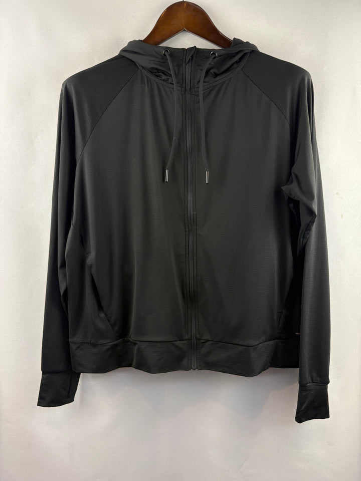 Women’s Mondetta Large Black Athletic Zip-Up Hoodie