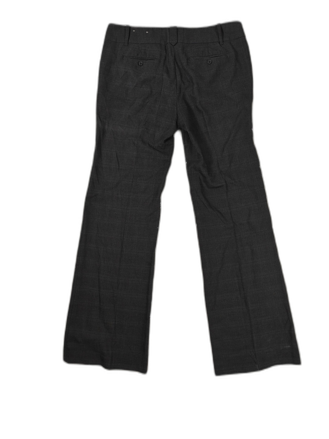 Womens LOFT Marisa Dress Pants Gray Plaid Size 12T