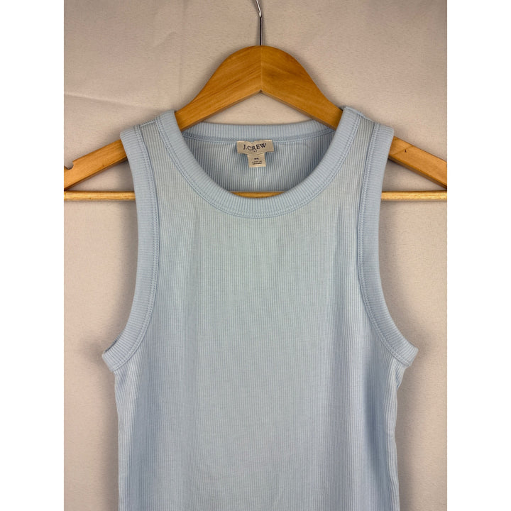 J.Crew Womens Ribbed Tank Top Light Blue Medium New With Tags