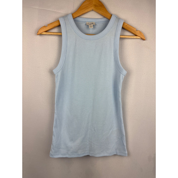 J.Crew Womens Ribbed Tank Top Light Blue Medium New With Tags