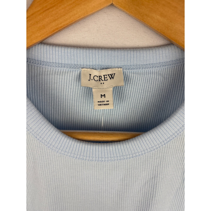 J.Crew Womens Ribbed Tank Top Light Blue Medium New With Tags